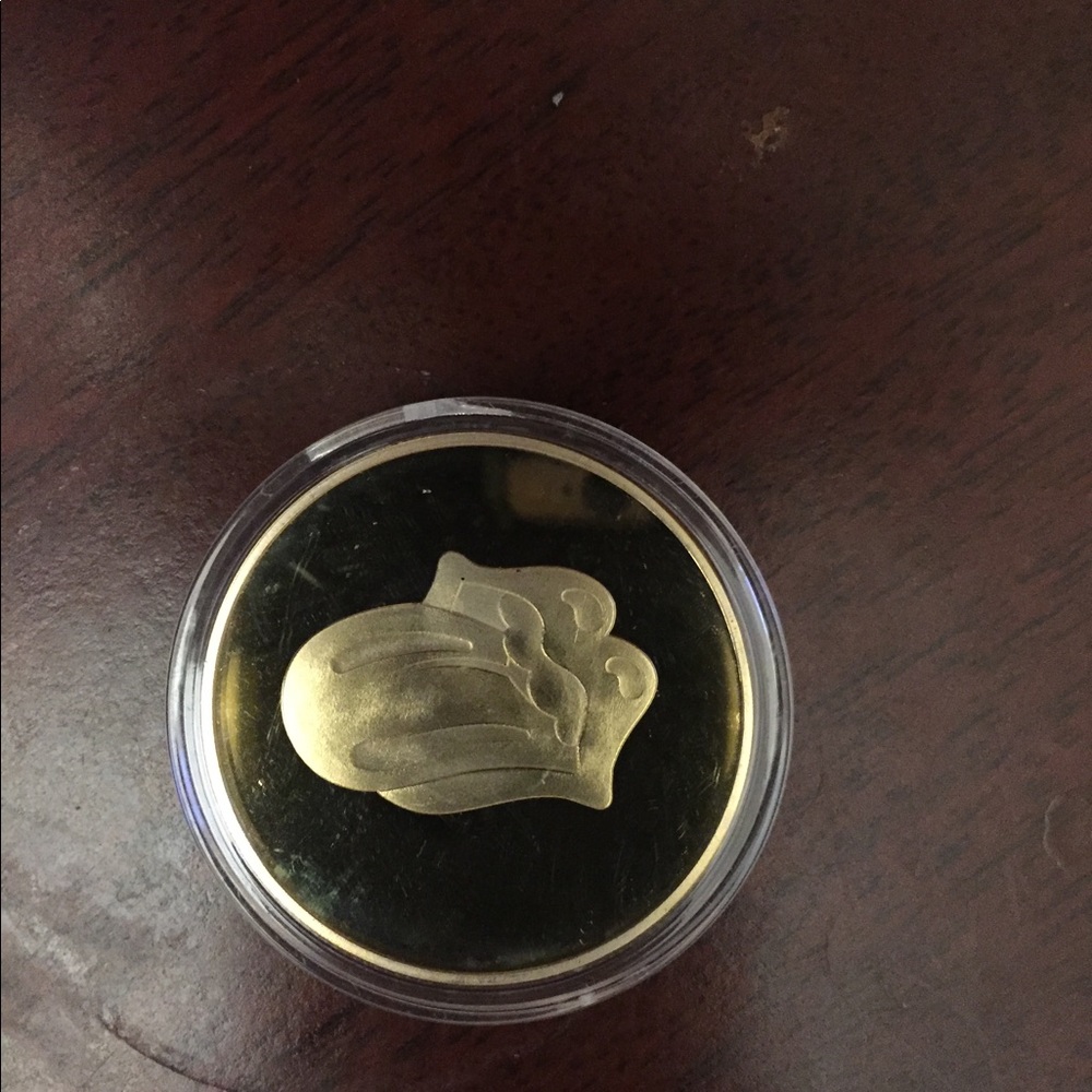 The Big Lips Tour Commemorative gold plated coin